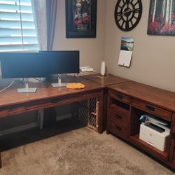 Large Wood Desk