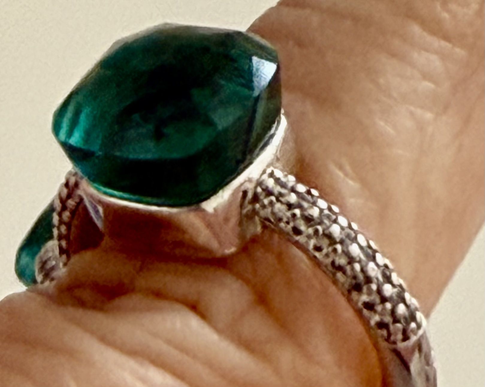 classic candy style ring inlay transparency zircon crystal ring size 5