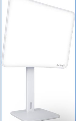 Carex Day-Light Elite Bright Sunlight Therapy Lamp, 10000 LUX Therapy Lamp at 12 Inches, LED Bright White Light with Adjustable Height and Brightness 