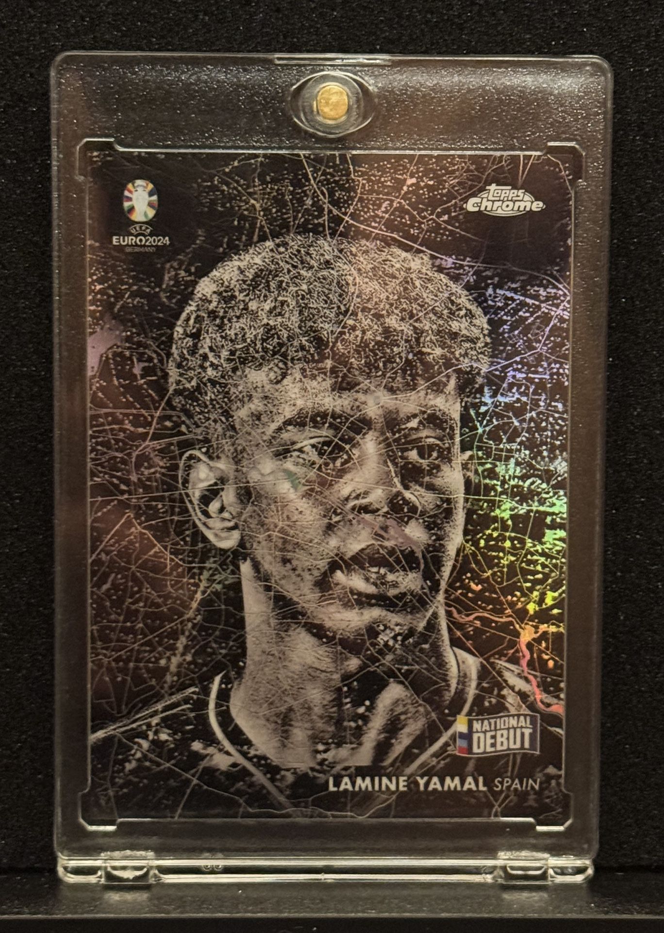 2024 Topps Chrome UEFA Euro Berlin At Night Lamine Yamal RC Case Hit SSP
