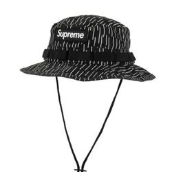 Supreme Boonie Hat Black With White