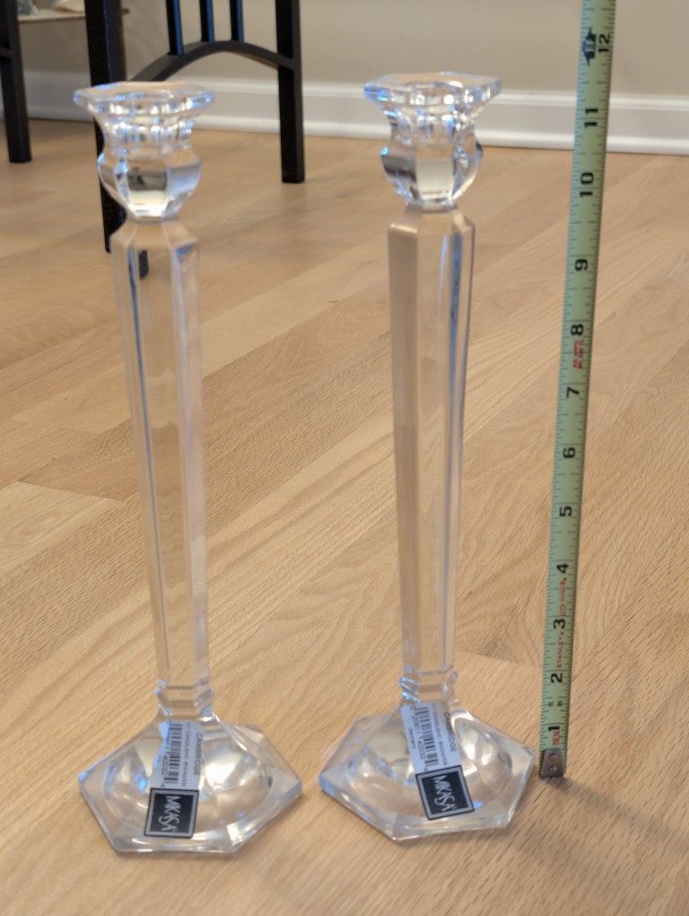 Crystal Candle Sticks - Set of 2