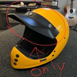 3 Snap Motorcycle Helmet Sunshield Visor Peak