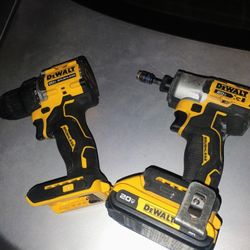 DeWalt 20v Impact Xr 3 Speed And Regular Drill 