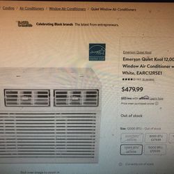 Brand New Emerson Window A/C With All Accessories And Wi Fi 12,000 Btu