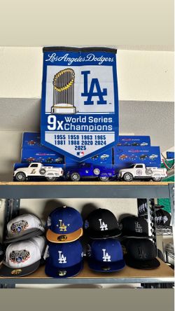 Dodgers fitted and snapback hats