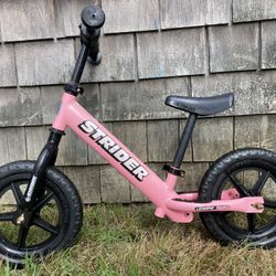 STRIDED  12” Pink Balance Bike 