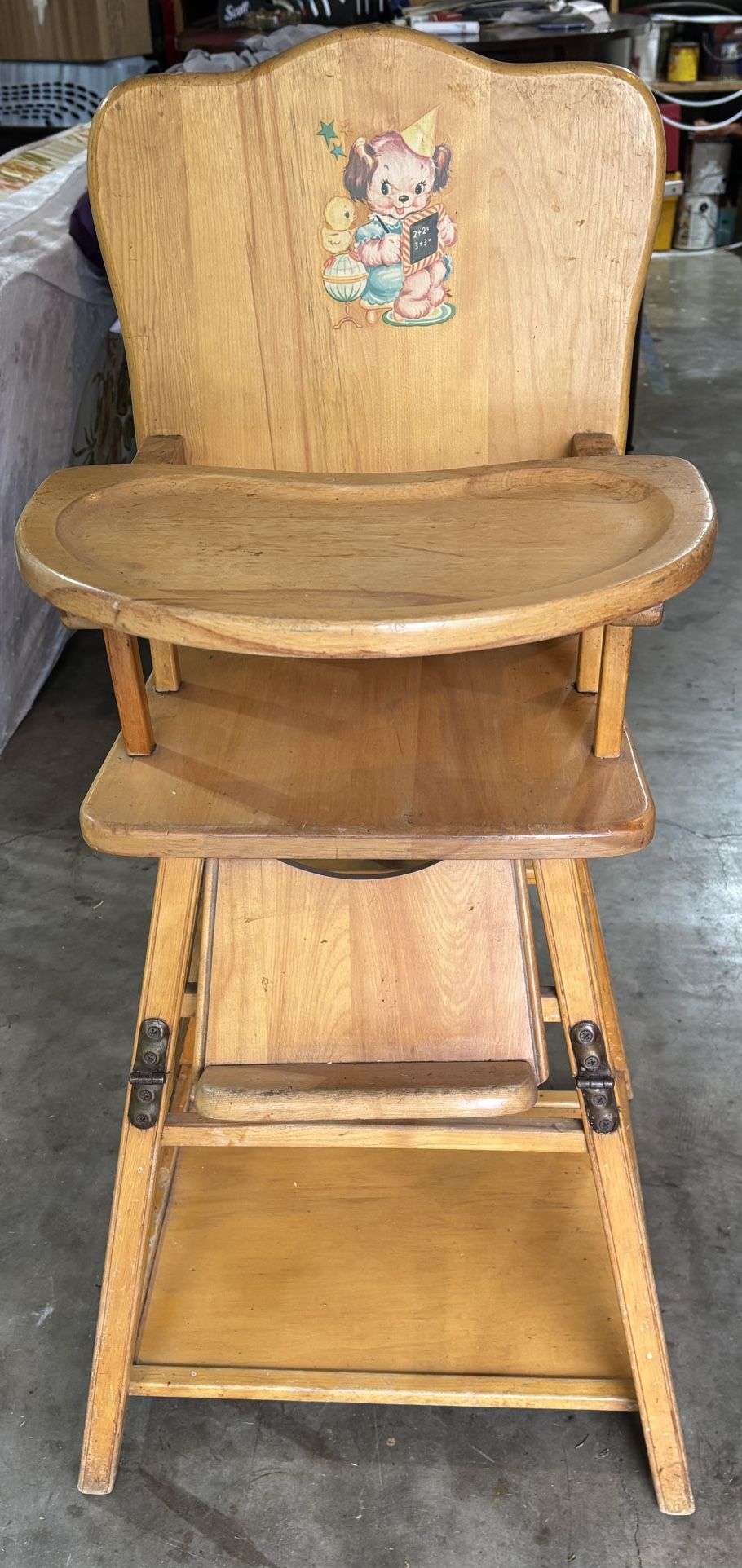 1950s High chair/toddler Table