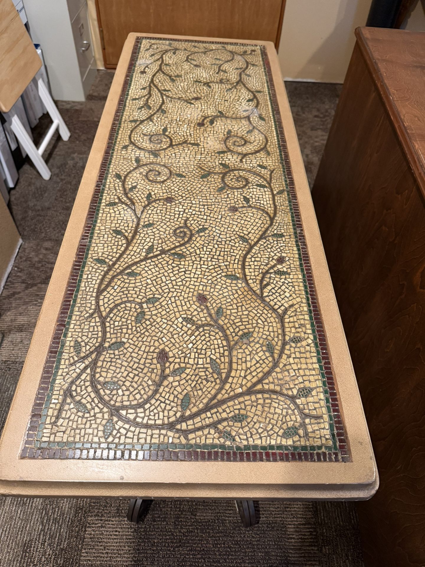Mosaic Sofa Table/Wine Rack