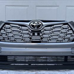 GRAY TOYOTA HIGHLANDER 2020 2021 2022 2023 2024 2025 FRONT BUMPER