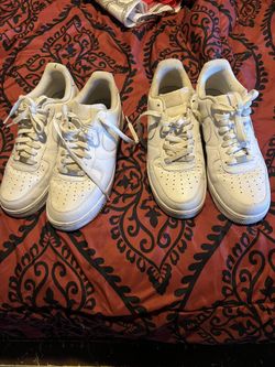 2 Pair Of Used White Air Force Ones Size 10.5