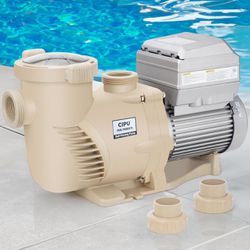 3HP Variable Speed Pool Pump High Performance with Intelligent Control for Easy operation and Energy Saving for All-Weather Clean Swimming Pools Water