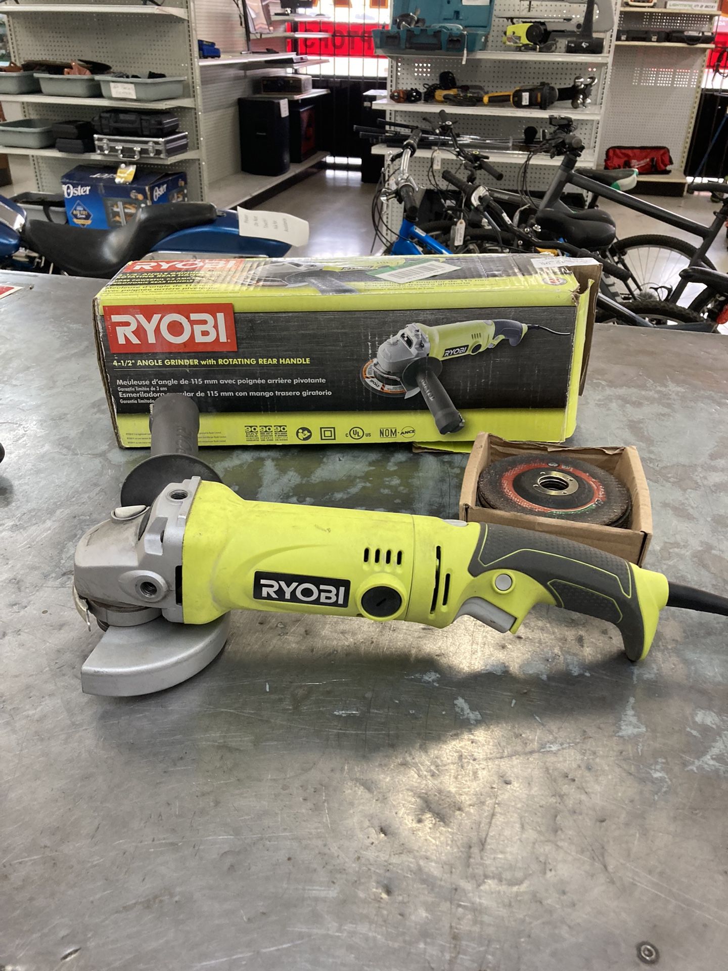 Ryobi AG454 4-1/2” Angle Grinder