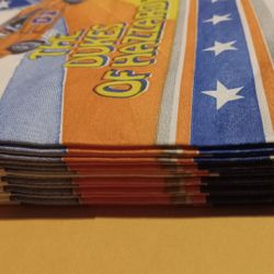 Vintage 1981 Dukes of Hazzard Party Napkin 🏁 “General Lee” 1969 Dodge Charger Collectible
