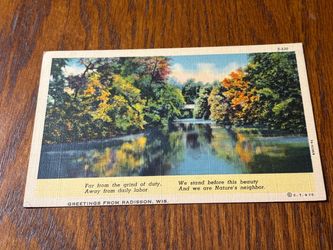 Vintage Postcard - Radisson, Wisconsin