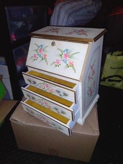 Vintage Japanese Made Jewelry Box 