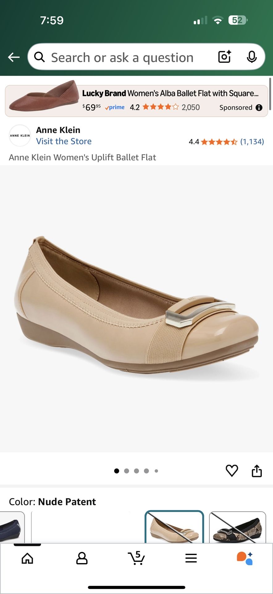 Anne Klein Women's Uplift Ballet Flat