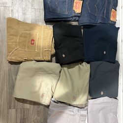 Double knee dickies and 501 Levi’s