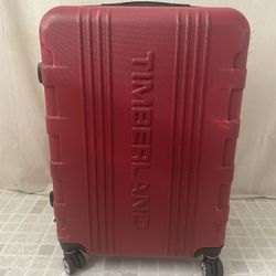 Timberland Lauggaue Hardside Spinner Suitcase Dark Red