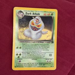 Pokémon Dark Arbok 2/82 Team Rocket Holo Rare Unlimited 60 HP Vintage Card 2000