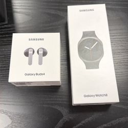 GALAXY WATCH 8 44MM BLACK (GPS) & GALAXY BUDS 4 BUNDLE