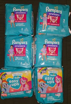 Pampers Cruisers 360 & Easy Ups Diaper Bundle