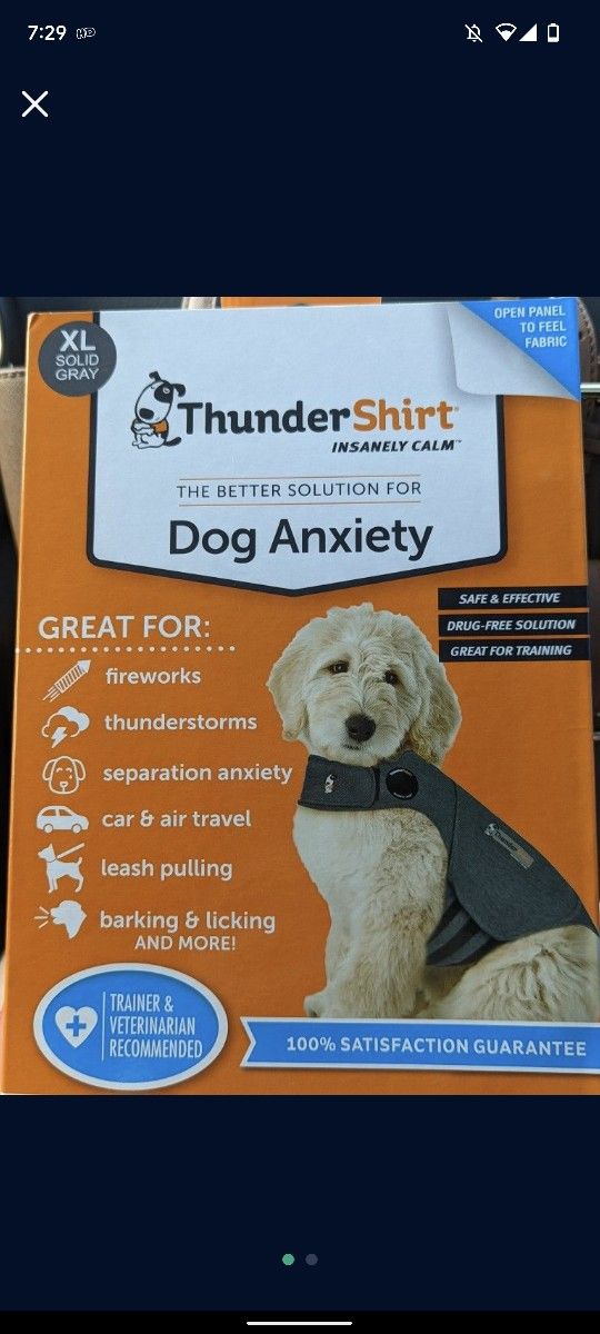Thunder shirt For Dogs XL 