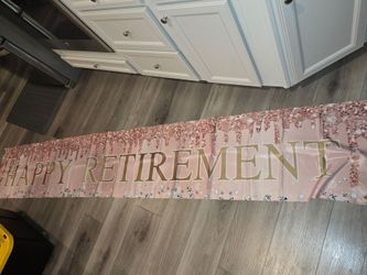 Happy retirement banners set of 3 $25.00
