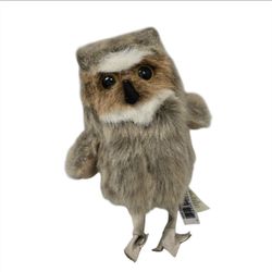 Folkmanis Folktails Baby Great Horned Owl Finger Puppet Plush 5" Stuffed Mini