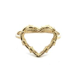 Woman’s Ladies 14k Yellow Gold Heart Ring Size 6.5 GP3120146