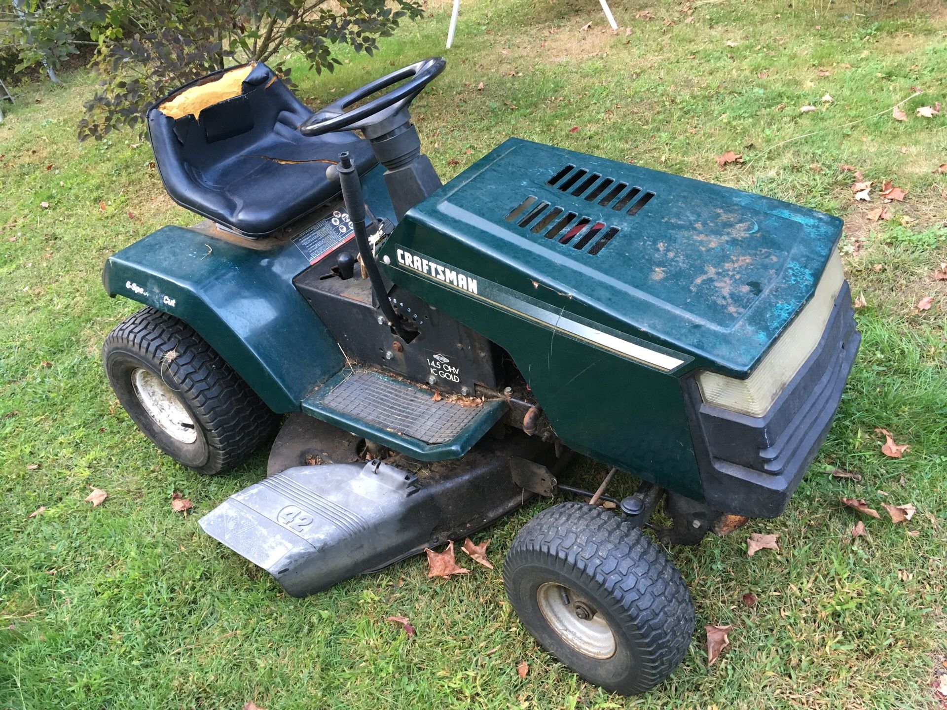 Craftsman riding mower 14.5hp 42 for Sale in Guilford CT OfferUp