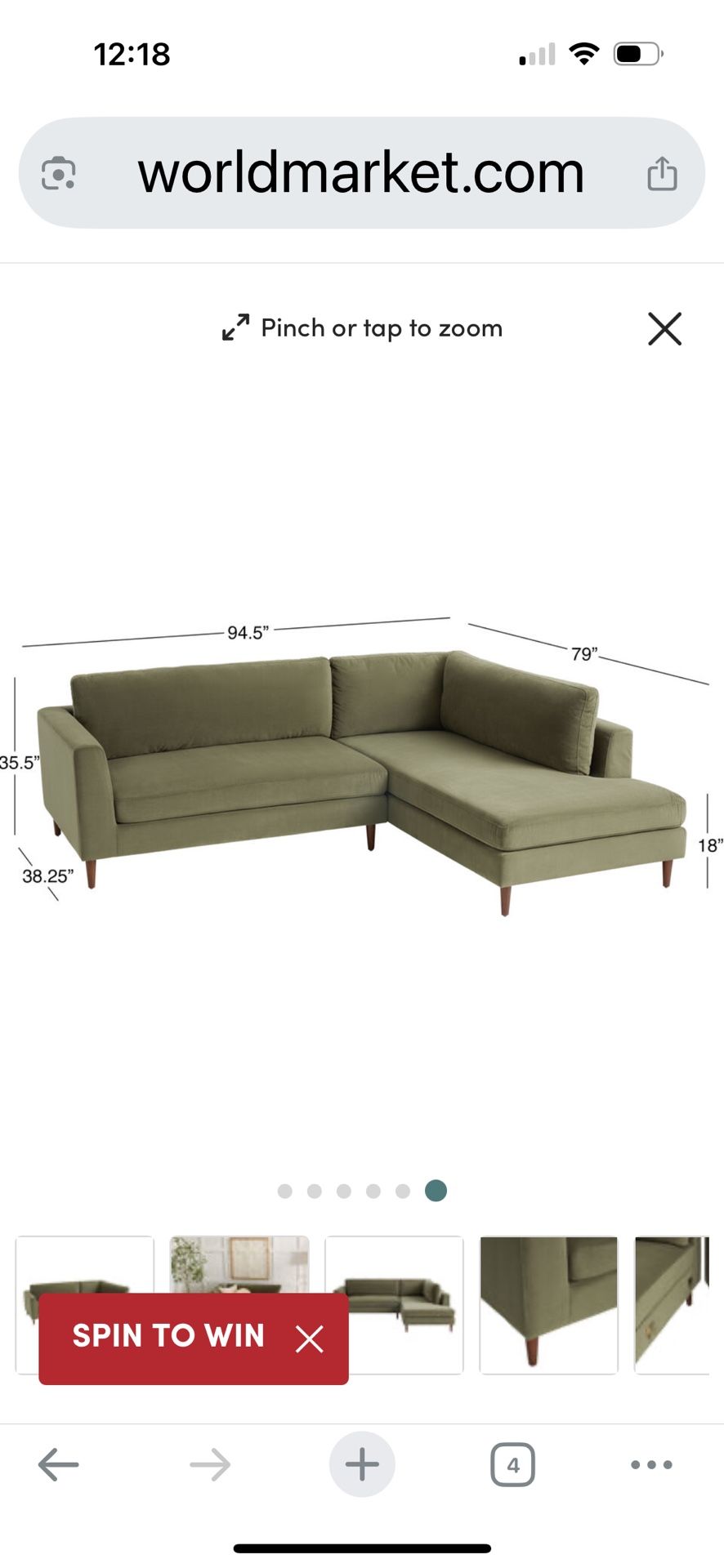 World Market Couch