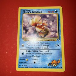Pokémon TCG Misty's Goldeen Gym Heroes 85/132 Unlimited Common LP