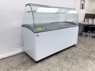 NSF 72 ins Gelato Ice Cream Freezer SD651S with glass