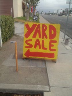Yard sale today