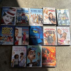 13 Movie DVD Lot - Family & Action Films