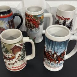 Budweiser Bud Steins Mancave Man Cave $5 each or $20 for All