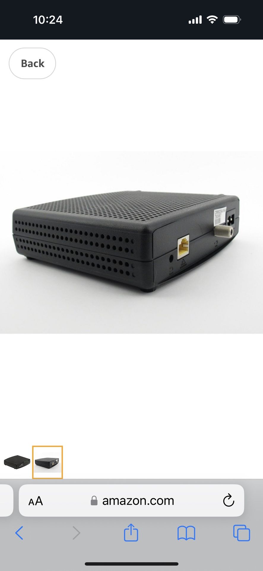 ARRIS CM820A Cable Modem DOCSIS 3.0 (Latest Version - 1 