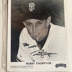 Autographed Robby Thompson Photo