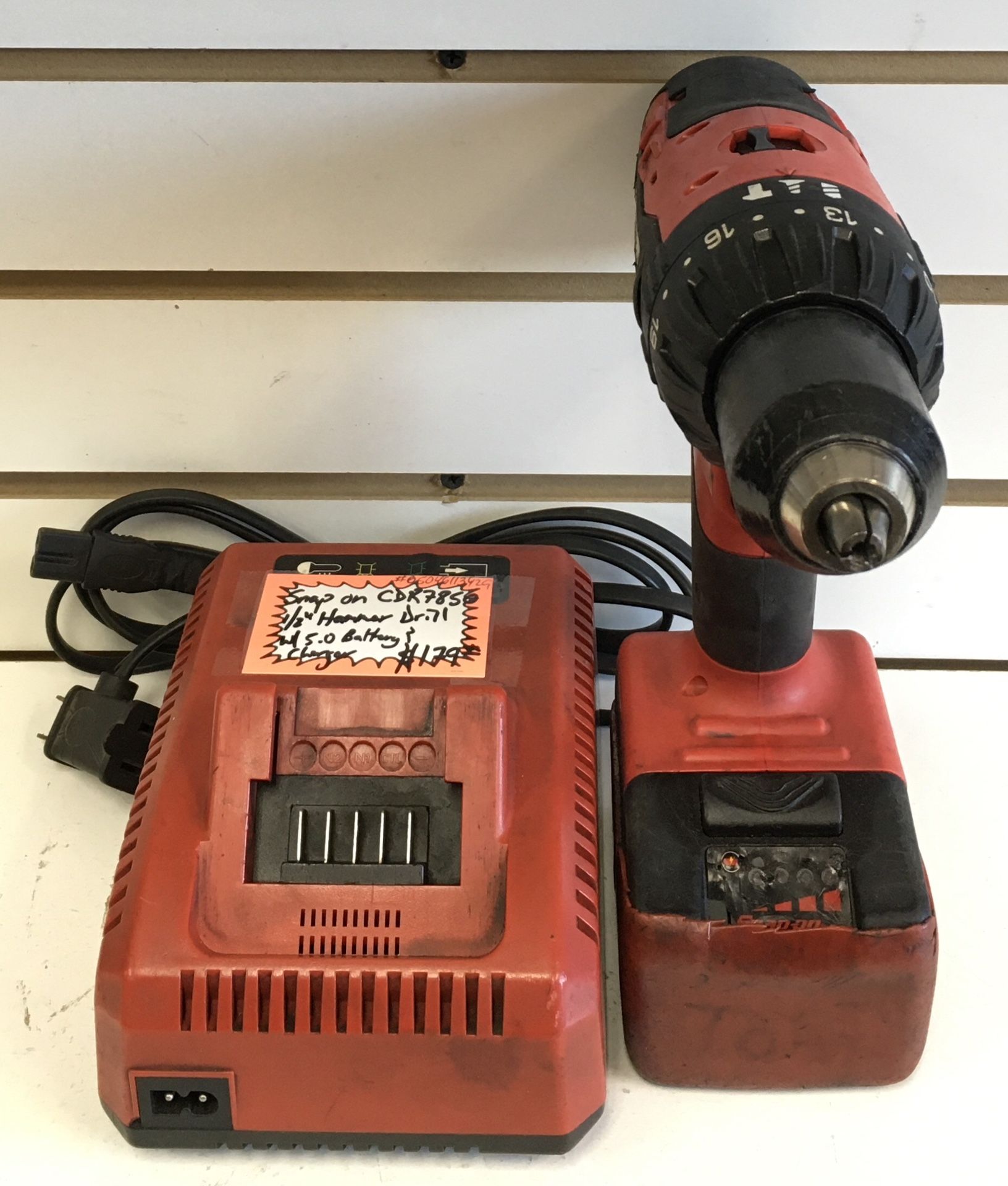 Snap On 18V CDR7850 1/2” Hammer Drill W/ 5.0 Battery & Charger