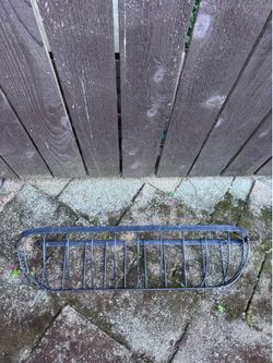 Black Metal Wall Trough Hanging Planter