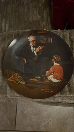 Norman rockwell rare plate