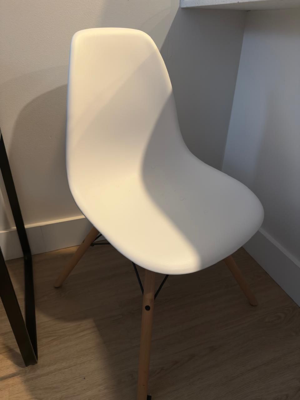 2 White Accent Chairs