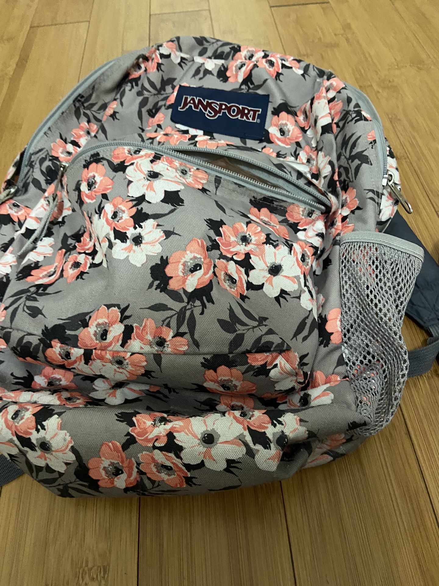 jansport austin backpack shady grey sprinkled floral Mini Break and an internal laptop sleeve Backpacks for School, Work, &
