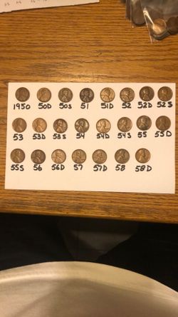 Wheat Pennies 1950’s Lot