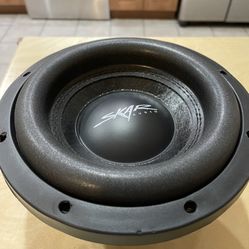 8” subwoofer SKAR AUDIO VD-8 D4 8" 600 WATT MAX DUAL 4 OHM SHALLOW MOUNT CAR SUBWOOFER