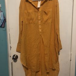 Anthropologie Cotton Duster Tunic Shirt 