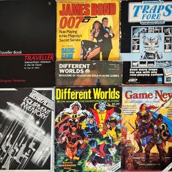 Vintage RPG Lot of 7 Magazines And Books From the 1980s