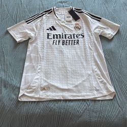 Real Madrid adidas 2024/25 Home Authentic Jersey - White Size Medium Retail $150