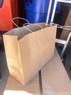 Kraft Paper Vogue Bags 16 x 16 x 12”